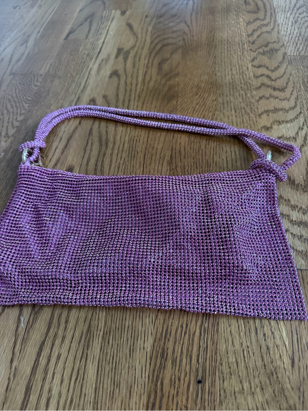 Pink/purple Rhinestone Shoulder Bag - Picture 3 of 8